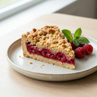 Малиновый пирог со штрейзелем: простой и ароматный рецепт