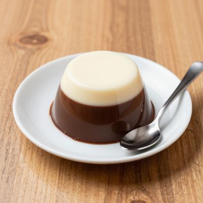 Молочно-шоколадное желе - двухслойный десерт - пошаговый рецепт в формочках