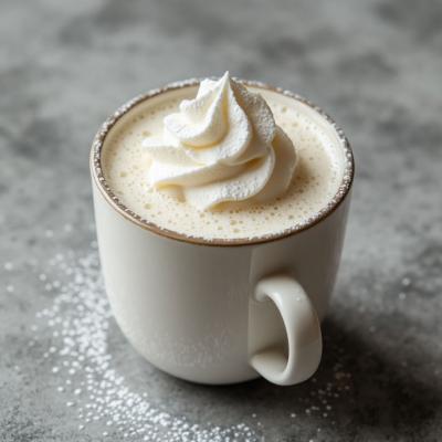 Молочный напиток с белым шоколадом - горячий десерт