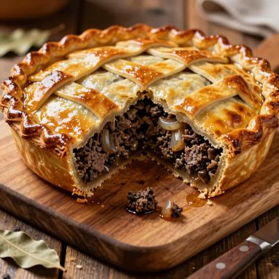 Мясной пирог Зимний: сочный рецепт на творожном тесте