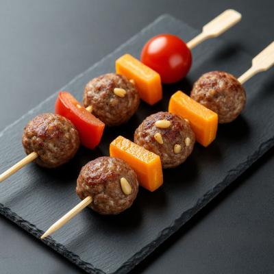 Мясные Шарики с Овощами на Шпажках: Праздничный Рецепт Фрикаделек с Кедровыми Орешками и Черри