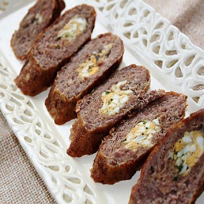 Мясные зразы с начинкой из омлета