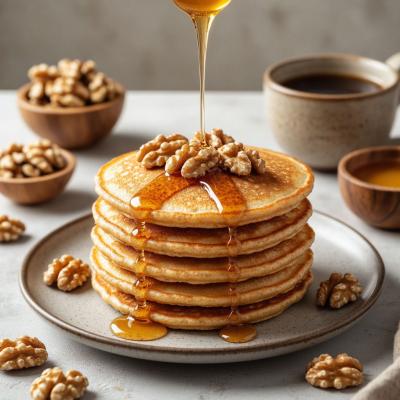 Ореховые блины с грецким орехом и сливками: нежный рецепт с медом