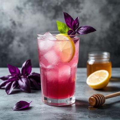 Освежающий напиток из базилика с медом и лимоном - рецепт