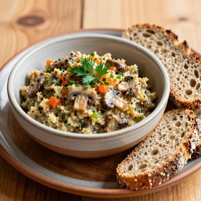 Овощная икра с грибами: постная закуска из цветной капусты