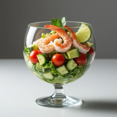 Овощной салат с креветками: пошаговый рецепт с фото