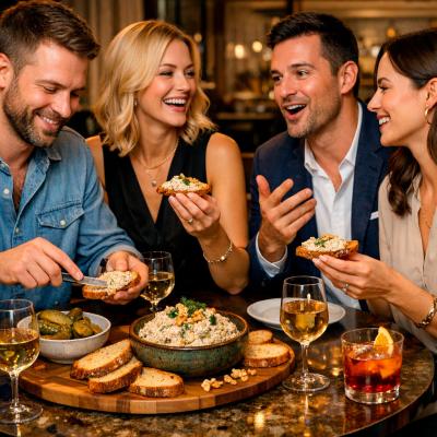 Паштет из копченой рыбы с орехами: Ресторанный рецепт дома.