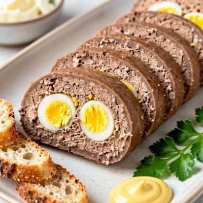 Печеночный рулет из куриной печени с яйцом - пошаговый рецепт