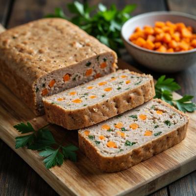 Печёночный хлеб - рецепт запеченной закуски из фарша с рисом и морковью