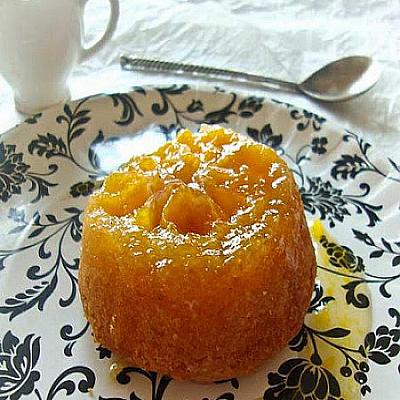 Перевёрнутые кексы с мандариновым сиропом