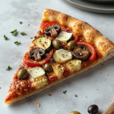 Пицца по-деревенски - настоящая итальянская пицца с кабачками, грибами и моцареллой