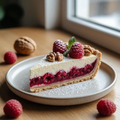 Пирог Малиновое настроение с творогом - простой рецепт