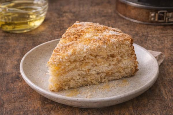 Постный яблочный пирог: сочный и ароматный