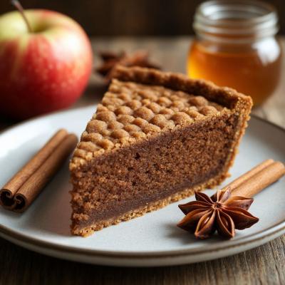 Пряничный пирог с яблоком и медом - ароматная выпечка