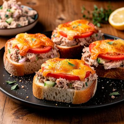 Рецепт Открытого бутерброда с тунцом — вкусная и питательная закуска для завтрака или перекуса