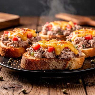 Рецепт Открытого бутерброда с тунцом — вкусная и питательная закуска для завтрака или перекуса