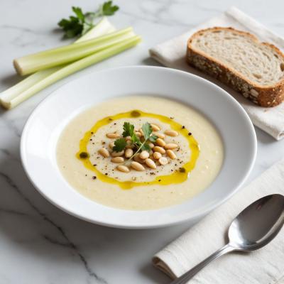 Рецепт сливочного супа-пюре из корня сельдерея на одну порцию