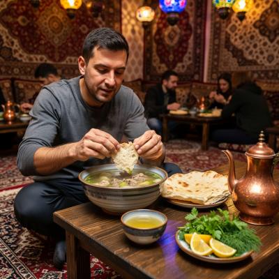 Рецепт восточного супа Шурпа с бараниной на одну порцию