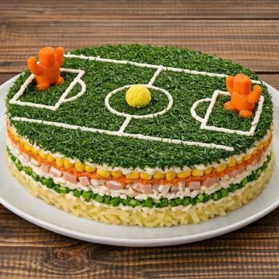 Салат Футбольное поле: пошаговый рецепт с фото - салат на 23 февраля