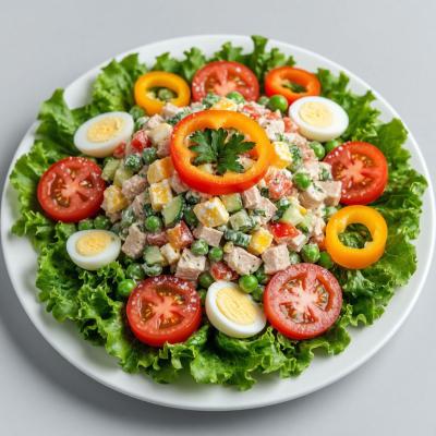 Салат из овощей Украинский: пошаговый рецепт с фото - сытный и вкусный