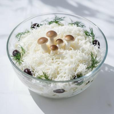 Салат Лесная тайна: пошаговый рецепт с фото - слоеный салат с кальмарами и фасолью