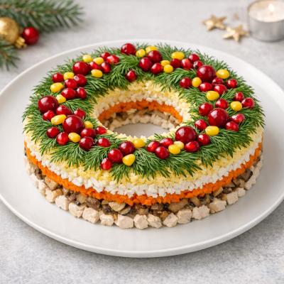 Салат «Рождественский венок»: праздничный рецепт