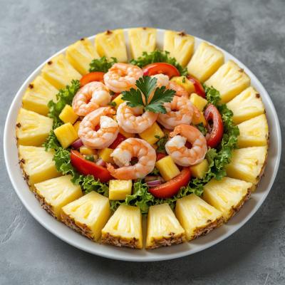 Салат с креветками по-испански: пошаговый рецепт с фото - легкий салат с ананасом