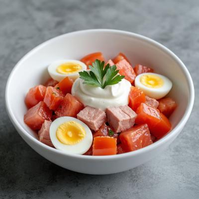 Салат с тунцом и томатами: пошаговый рецепт с фото - простой и сытный