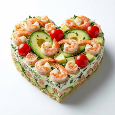 Салат Валентинка: пошаговый рецепт с фото - салат в виде сердца