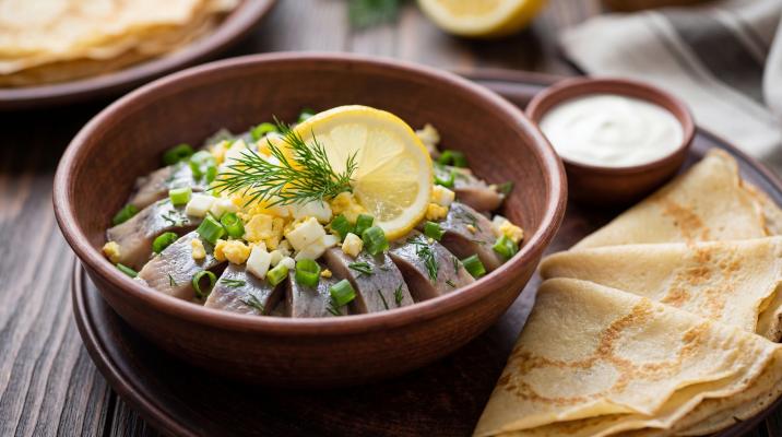 Селёдочная закуска к блинам