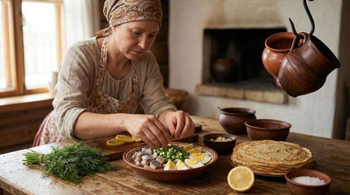 Селёдочная закуска к блинам
