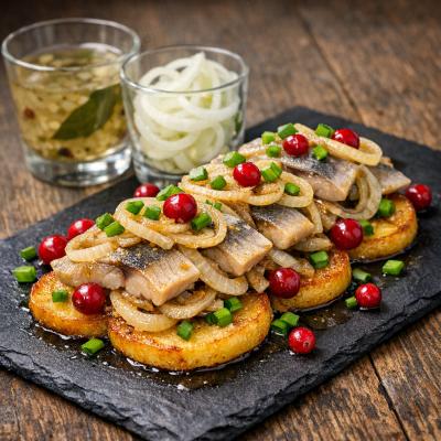 Рецепт Закуски из сельди с яблоком и луком — вкусная и эффектная закуска для любого случая