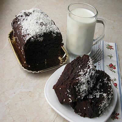 Шоколадный кекс на кокосовом молоке