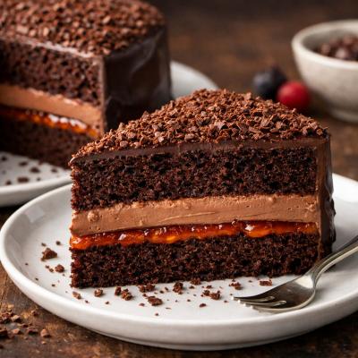 Шоколадный торт Каприз - бисквит со сливочно-сырным кремом