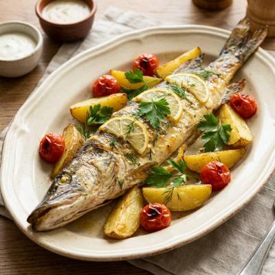 Щука запеченная с грибами: праздничный рецепт в духовке