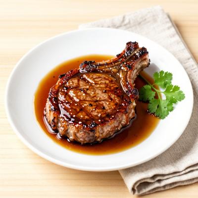 Стейк из свинины в соевом маринаде - пошаговый рецепт с фото