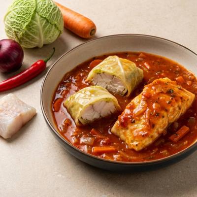 Судак в овощном соусе - нежный рецепт