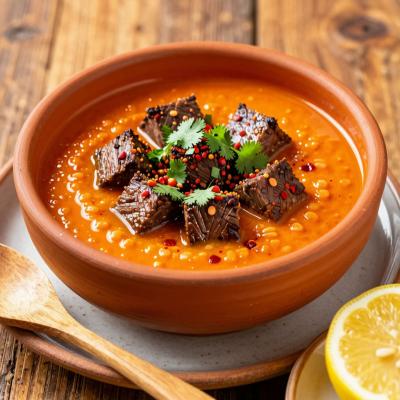 Суп с красной чечевицей и говядиной: густой и сытный рецепт