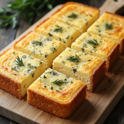 Сырный кекс - простой рецепт несладкой выпечки с зеленью за 55 минут