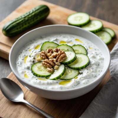 Таратор по-Болгарски: Классический Рецепт Холодного Супа с Йогуртом, Огурцом и Грецкими Орехами
