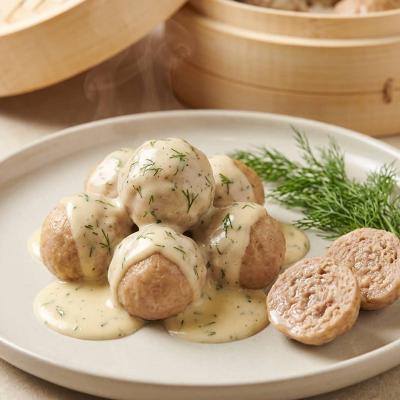 Тефтели под сырным соусом - рецепт в пароварке