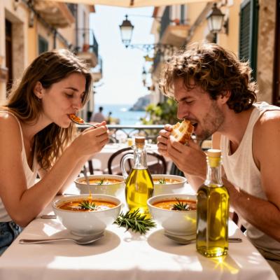 Томатный крем-суп с печеными овощами: легкий диетический рецепт