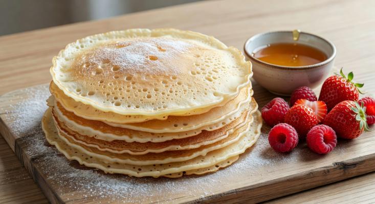 Тонкие блинчики без яиц - ажурные и эластичные на молоке