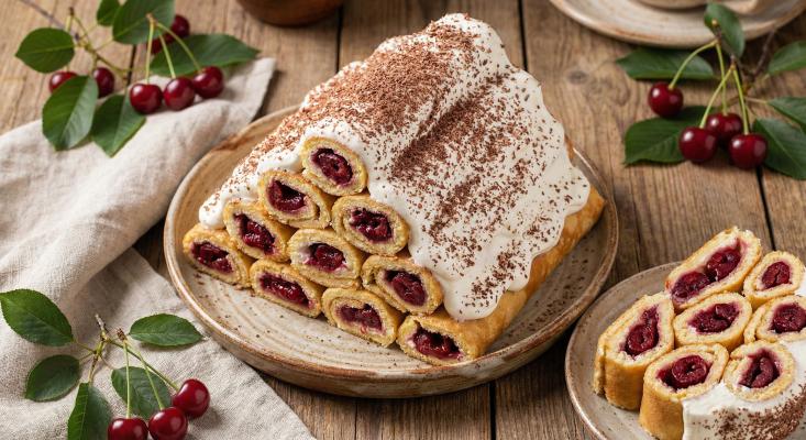 Торт Изба с вишневой начинкой - домашняя выпечка