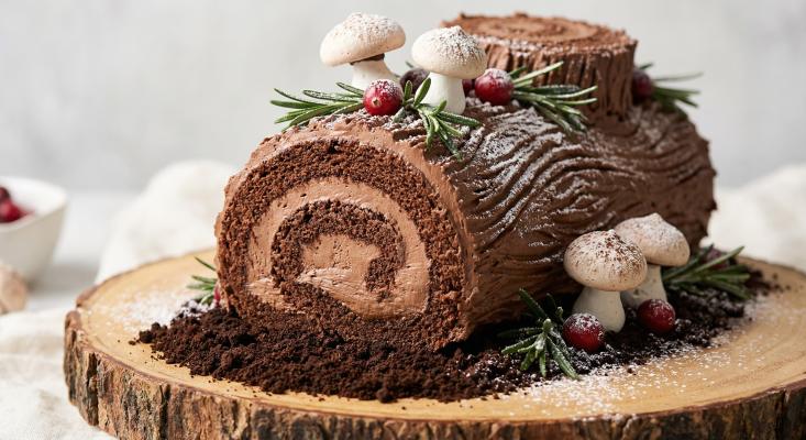 Торт «Рождественское полено»: классический рецепт