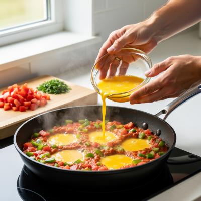 Турецкий омлет Менемен: пошаговый рецепт классического завтрака