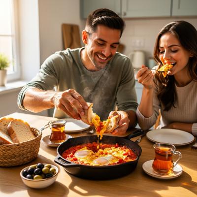 Турецкий омлет Менемен: пошаговый рецепт классического завтрака