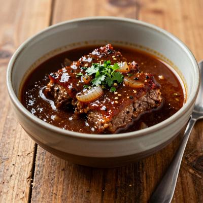 Тушеная свинина со сметаной и томатом - пошаговый рецепт