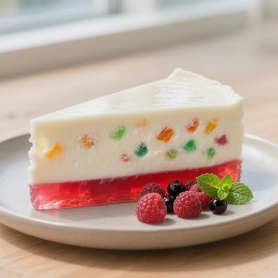 Творожно-желейный торт с цукатами без выпечки - нежный десерт