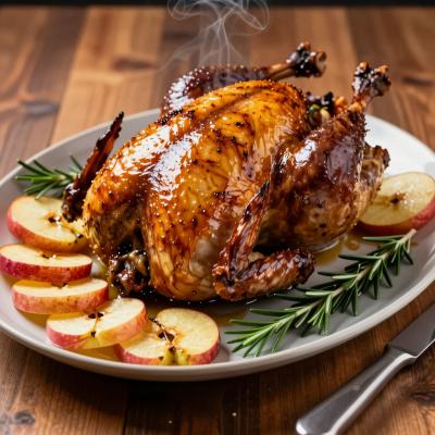 Утка по-польски с яблоками и пивом - запеченная в духовке - пошаговый рецепт